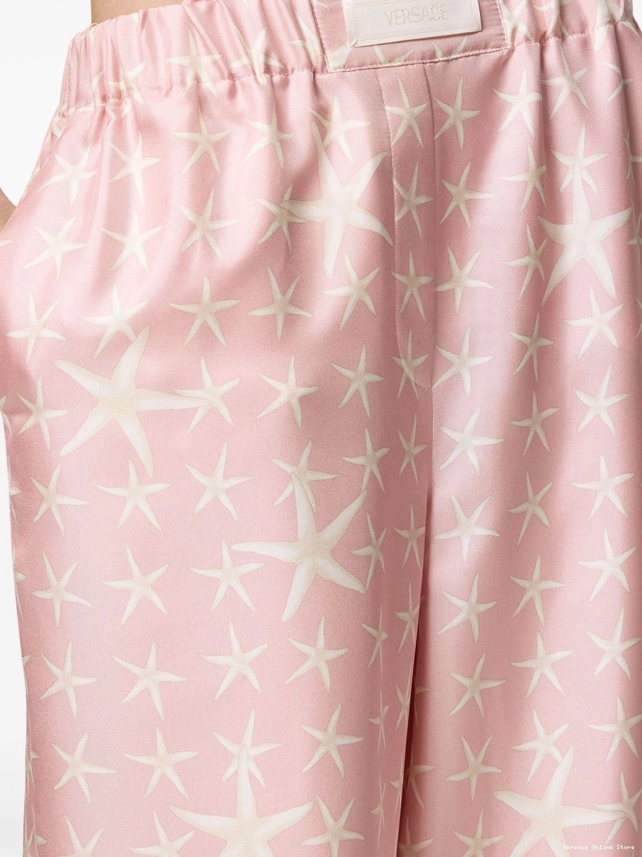 Affordable Women Marina silk Versace Stella trousers 0503